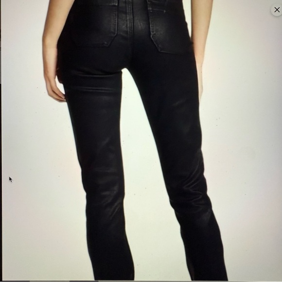 Paige Mayslie Luxe coated jogger shimmer dressy size 27 - Picture 2 of 9